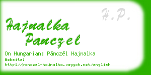 hajnalka panczel business card